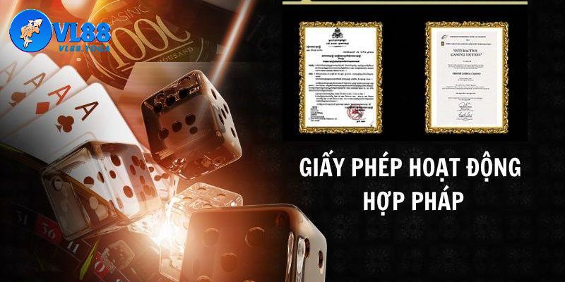 Đôi điều giới thiệu về giấy phép hoạt động VL88